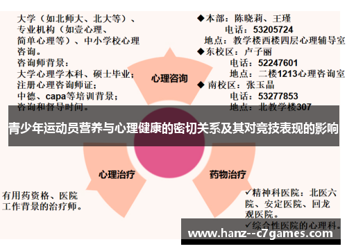 青少年运动员营养与心理健康的密切关系及其对竞技表现的影响